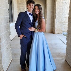 Elegant Light Blue Formal Gown
